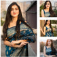 Ethnic Junctions Blue Color BANARASI Saree | Designer Soft Lichi Silk Traditional Indian Wedding Saree