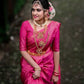 Ethnic Junctions Pink Colour Saree,Party Wear Saree,Exclusive Saree,Festival Saree