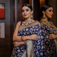 Ethnic Junctions Blue Soft Banarasi Silk Saree with Golden Zari Weaving Work